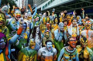 A nude body painting event is taking over Union Square later this month