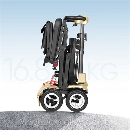 Four Wheel Light Weight Electric Mobility Scooter Travel Portable Foldable Lightweight Mobility Scooter for Disability