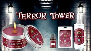 Our new Terror Tower scent features a teakwood top note that gives way to a heart of cedar and leather, followed by earthy sandalwood, dark musk, and patchouli which wraps up this woody scent to perfection. Enjoy your stay... | Magic Candle Company