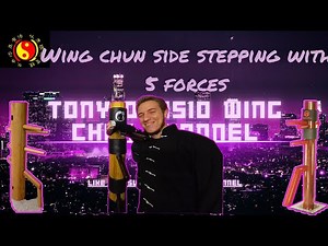 5 wing chun forces and side step on wooden dummy #kungfu #wingchun #martialarts