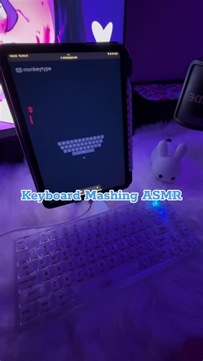 Gotta go fast 💨 Do you like this button mashing sound?? #asmr #relaxingsounds #keyboardasmr