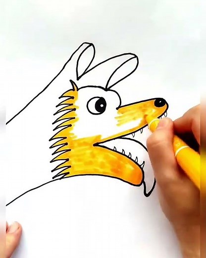 How To Draw A Coyote In Easy 9 Steps #stepbystep #drawing