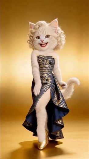 Lily dancing to Runaround Sue 💃 #shorts #runaroundsue #catdance #vintagevibes