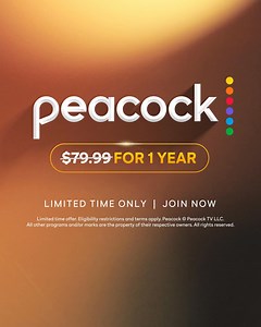 Grab this Black Friday deal while you can — get a whole year of Peacock for just $19.99. | Peacock TV