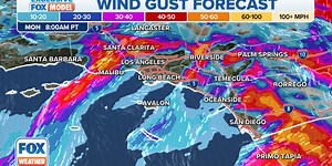 Santa Ana wind whips 104-mph gust in Southern California fueling wildfire danger