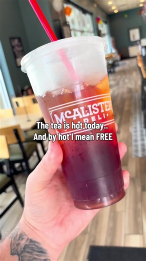 McAlister's Deli Free Tea Day: Get Your FREE Tea!
