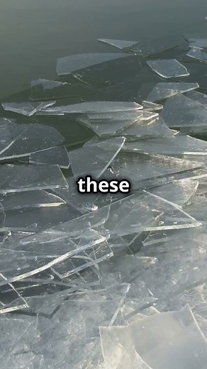 Nature's frozen waves: Frazil ice.