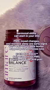 Your hormones don’t follow a schedule. They shift gradually through your cycle, into perimenopause, and beyond. Amare Ever Balance™ is daily hormonal support designed to move with you.* ✔️ Helps ease occasional hot flashes and night sweats* ✔️ Supports mood and restful sleep* ✔️ Formulated with clinically studied FenuSmart™ Backed by science. Grounded in what real women need. FenuSmart™ is a trademark of Akay Group. *These statements have not been evaluated by the Food and Drug Administration. T