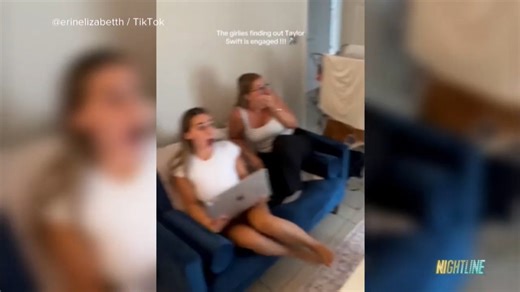 After dating for two years, the pop star Taylor Swift and NFL star Travis Kelce are engaged. The couple made a joint announcement on Instagram, writing, "Your English teacher and your gym teacher are getting married." ABC News' Matt Gutman reports. | Nightline