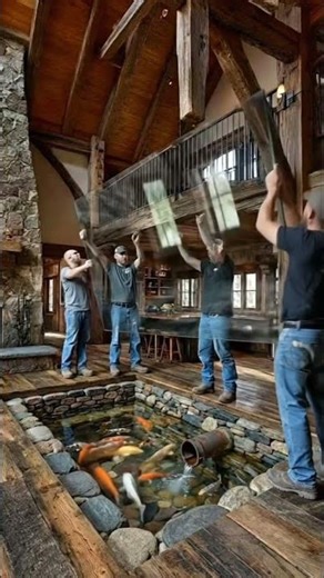 Stunning Lodge Floor Transformation #renovation #timelapse #satisfying