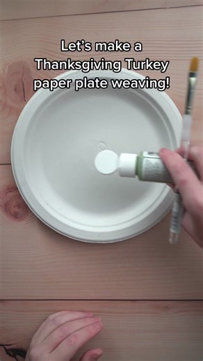 Kid-Friendly Paper Plate Weaving Craft for Thanksgiving