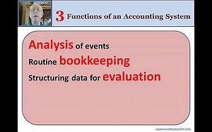 Financial Accounting 01-01 D - Functions of the Accounting System