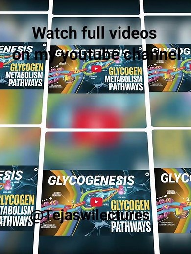 #biochemistry #glycolysis #glycogen #glycogenesis #education @Tejaswilectures