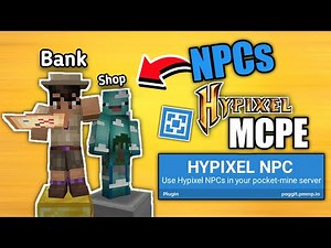How To Add Npcs Like Hypixel In Your Aternos Server | NPC plugin for aternos
