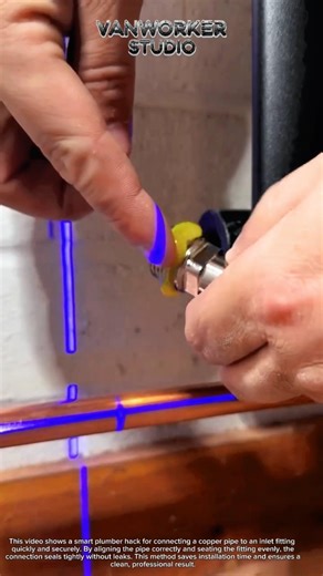 Plumber Hack: Quick and Accurate Copper Pipe Inlet Connection