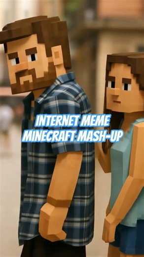 Famous Meme Transformed...into Minecraft #minecraftshorts #internetmeme #viralmemes #viralshorts