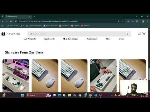 Website 3 Keychrone.com clone demonstration video