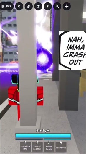 Gojo Makes hollow blue because he crashes out😭😭😭