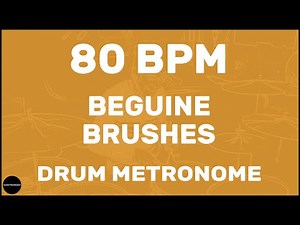 Beguine Brushes | Drum Metronome Loop | 80 BPM