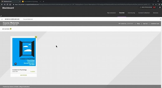 Accessing Your First Day™ eTextbook in Blackboard