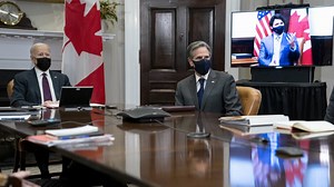 31K views · 355 reactions | Trudeau and Biden emerged from their first meeting promising a new tone in Canada-U.S. relations. Reporting by David Cochrane: | CBC News: The National | Facebook