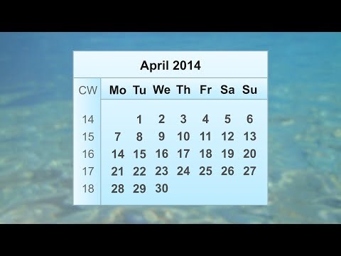 April 2014 Calendar