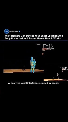 Wi-Fi Routers Can Detect Your Location & Body Pose | AI Human Tracking #surveillance #tech #shorts