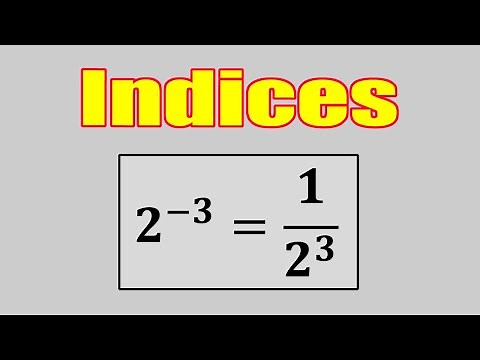 How to calculate with Negative Indices #indices #negativepowers #negativeexponents #negativeindices