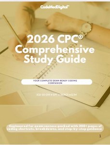 2026 CPC Study Guide & 10 Free Case Studies – Medical Coding Exam Prep (PDF Download)