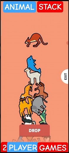 Animal Stack📚 2 Player Games 🎯