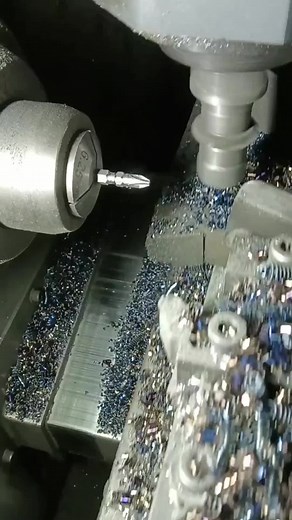 Metalworking Process: Drilling a Steel Cylinder