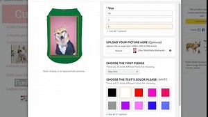 Custom Dog T-Shirts with Your Name/Text/Photo/Logo Personalized Dog Shirts for Pet Dogs Puppy Cats Kitten (Green)