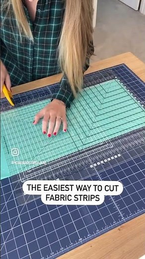 Love using the Stripology ruler to quickly cut quilt binding strips!