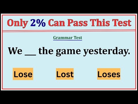 Past Simple Tense Quiz | 98% Can't Pass this Quiz | Mixed Grammar Quiz