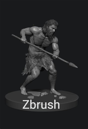 Cro magnon sculpt Zbrush