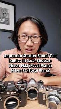 Impromtu Shutter Sound Test Konica III Nikon F2 FM2 #filmcamera #nikon #konica #analogphotography