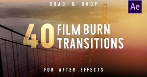 Film Burn Transitions - After Effects