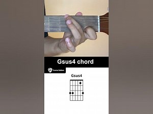 How To Play The Gsus4 Chord On Guitar - Guvna Guitars
