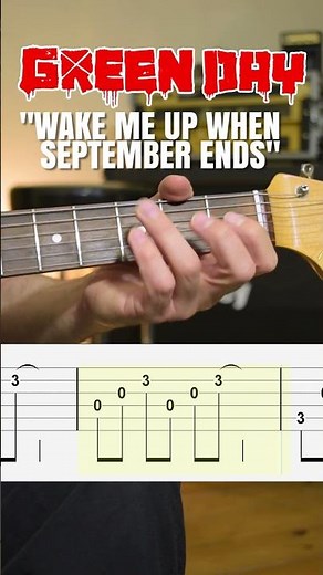How to Play Wake Me Up When September Ends by Green Day - Easy Guitar Tabs Tutorial