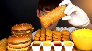 41K views · 1.3K reactions | McDonald’s Big Mac Cheese Burger  McNuggets MukBang! #asmr #mukbang #bonggil #delicious #mukba | Mukbang.food | Facebook