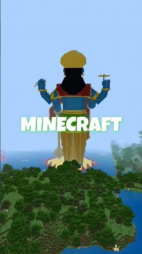 Shri Maha Vishnu in Minecraft. #vishnu #minecraft #shorts