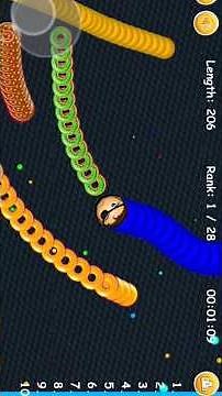 Worms King ☠️ || Snake game || #shorts #ytshorts #wormszoneio #viral #gaming