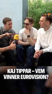 I morgon tävlar KAJ för Sverige i Eurovision Song Contest. Nu tippar de topp fem. Vilket land tror du vinner? Reporter: Alfred Olsson | Expressen