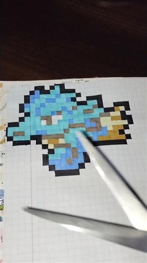 Pokemon Seadra pixel art #pixelart #seadra #pokemon #fanart #gamingart