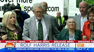 BREAKING NEWS: There are reports out of the UK that disgraced entertained Rolf Harris could be free in just six weeks. #9News | http://9News.com.au | 9 News