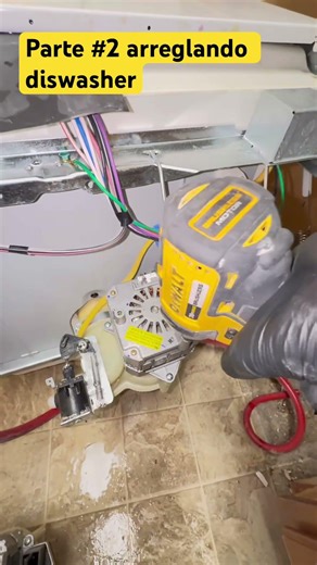 Part #2 fixing dishwasher #viralshort #maintenance #seguimi #property #ㅇyㅇ