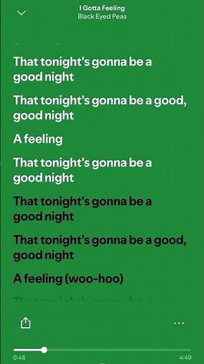 Black Eyed Peas - I Gotta Feeling (Lyrics) #spotify #popular #trending