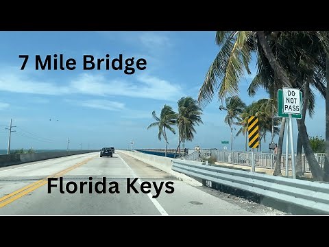 Seven Mile Bridge, gateway to the Florida Keys and Key West (with titles)