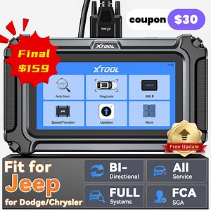 XTOOL IP500-DJC OBD2 Scanner Diagnostic Tool Full Systems Bi-Directional Scan Tool for Jeep/Dodge/Chrysler with FCA AutoAuth Lifetime Free Updates