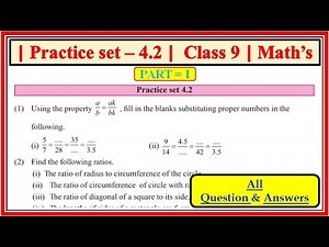 Practice set 4.2 class 9 maths part 1 | Chapter 4 Ratio and Proportion| Maharashtra state board